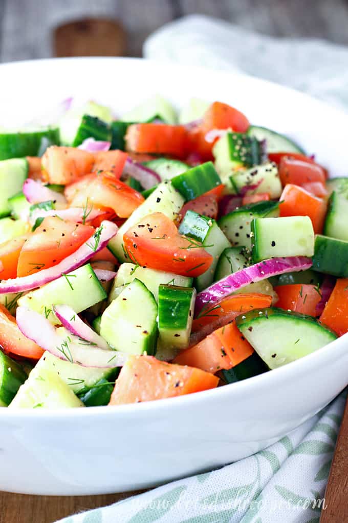 Fresh Tomato Cucumber Salad