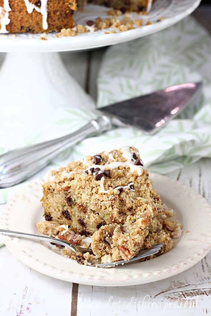 Chocolate Chip Zucchini Crumb Cake