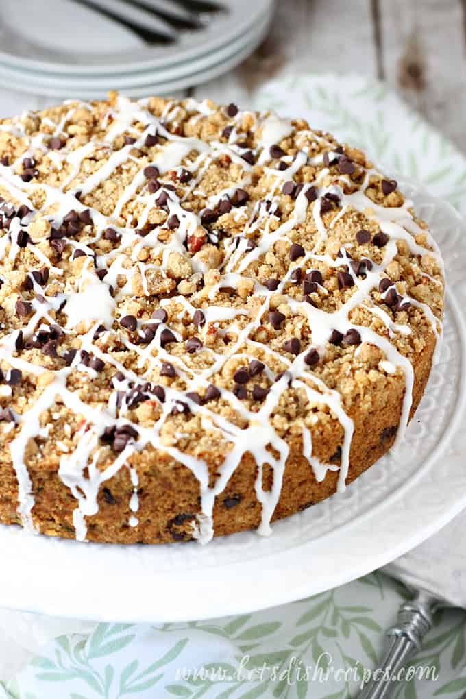 Chocolate Chip Zucchini Crumb Cake