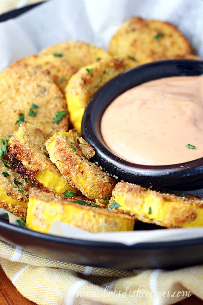 Crispy Air Fried Yellow Squash