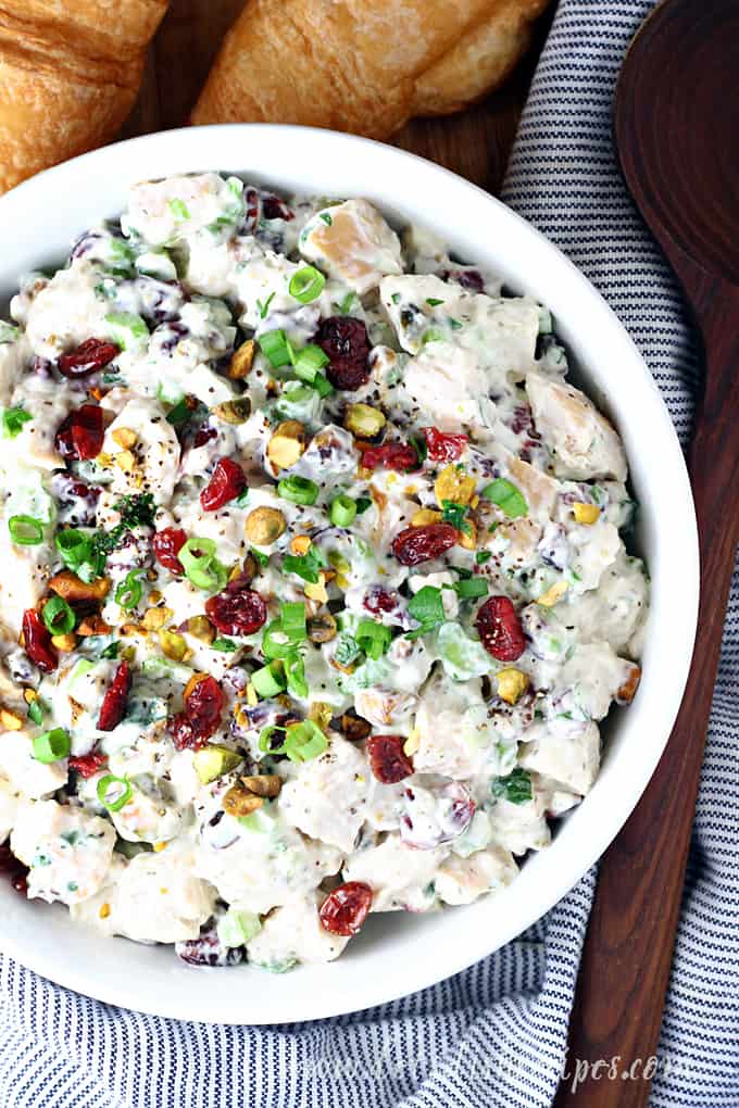 Cranberry Pistachio Chicken Salad