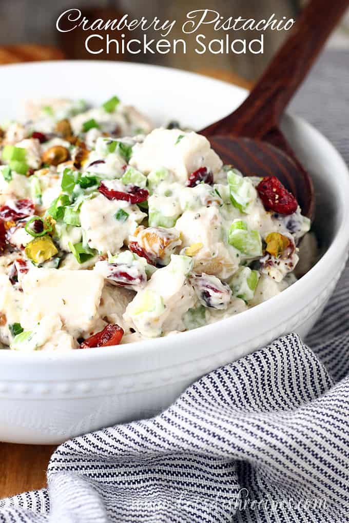 Cranberry Pistachio Chicken Salad