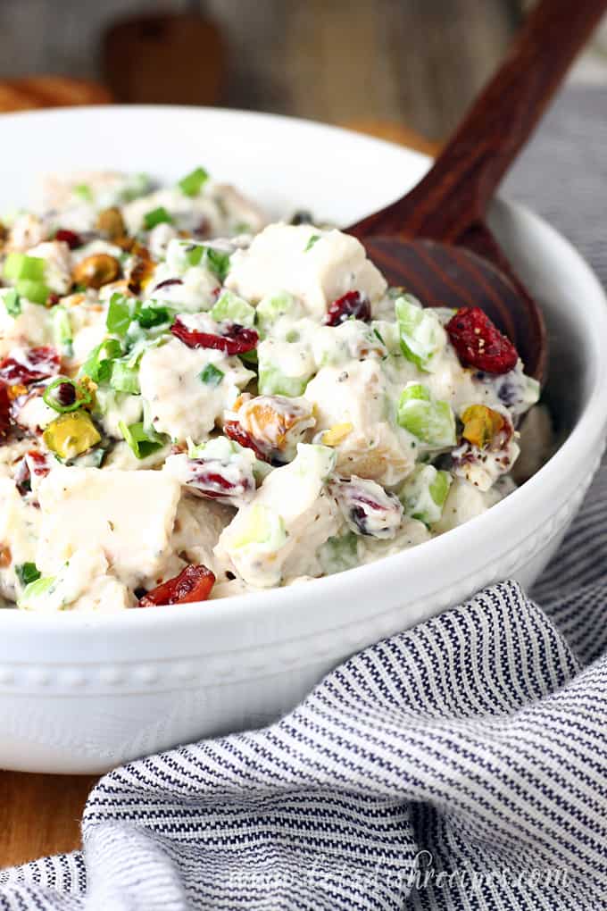 Cranberry Pistachio Chicken Salad