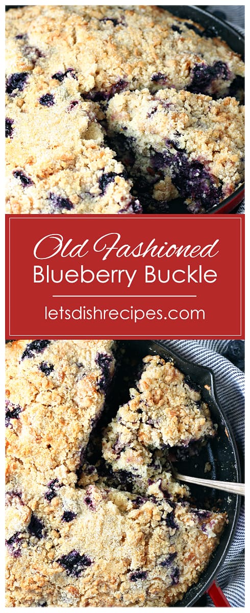 Old Fashioned Blueberry Buckle