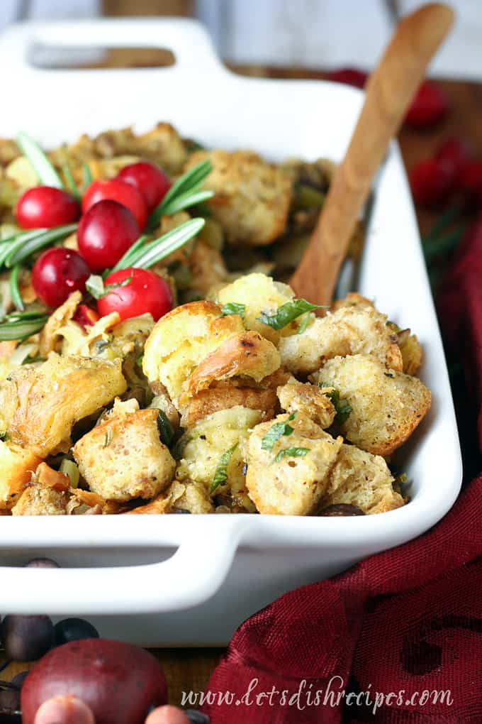 Croissant and Mushroom Stuffing