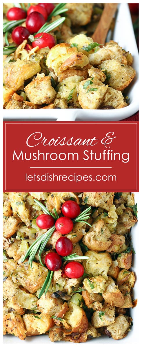 Croissant and Mushroom Stuffing