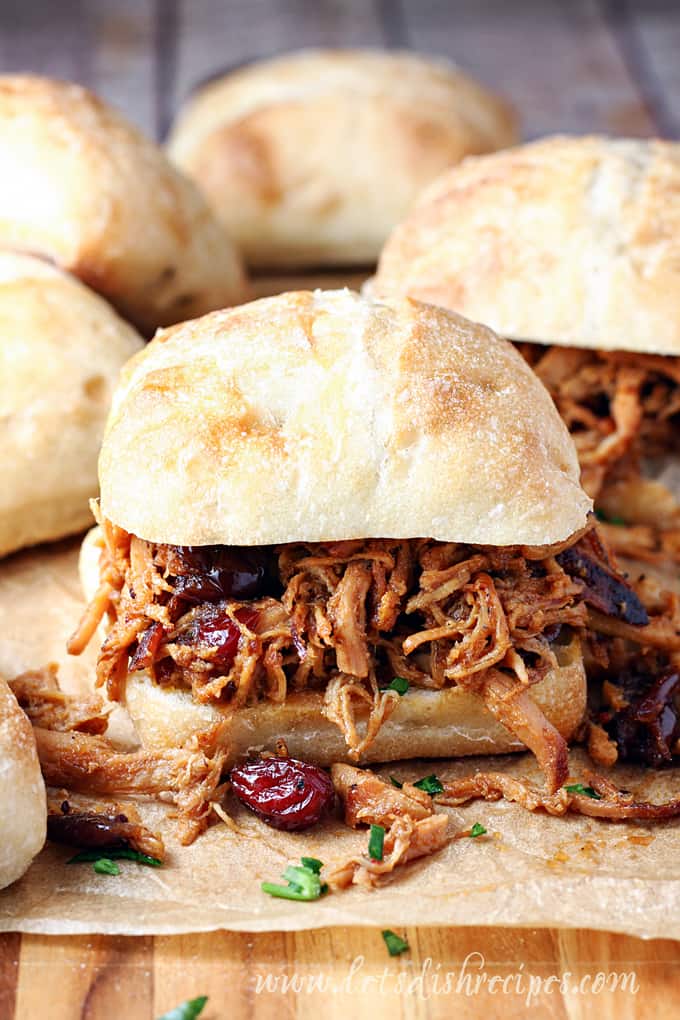 Slow Cooker Cranberry Jalapeno Pulled Pork