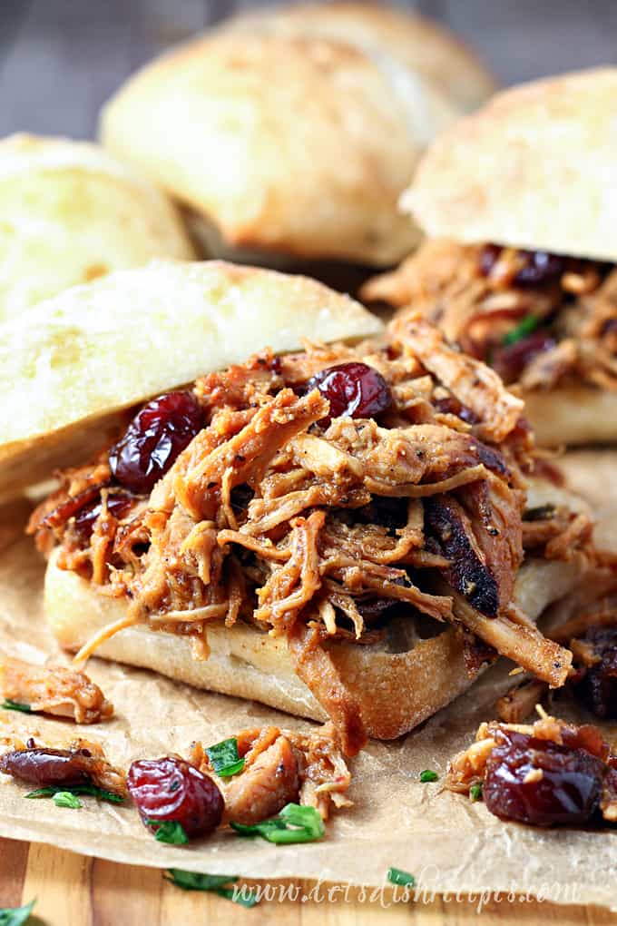 Slow Cooker Cranberry Jalapeno Pulled Pork