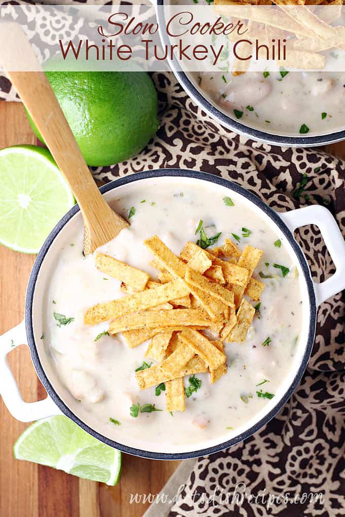 Slow Cooker White Turkey Chili