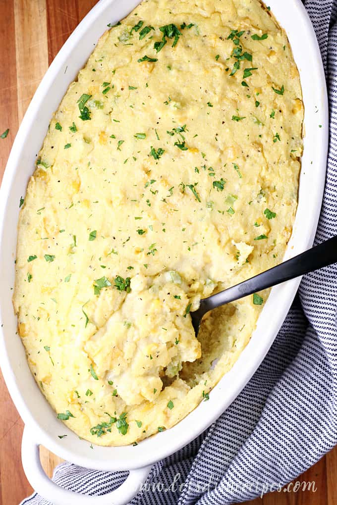 Sweet Corn Spoonbread Dressing