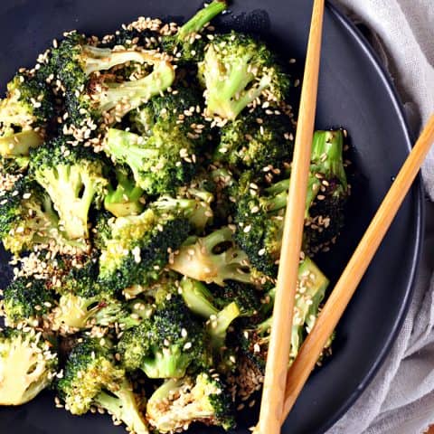 Air Fryer Asian Sesame Broccoli feature