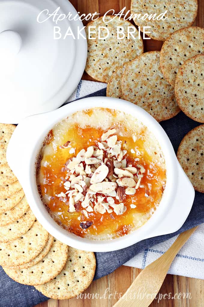 Apricot Almond Baked Brie