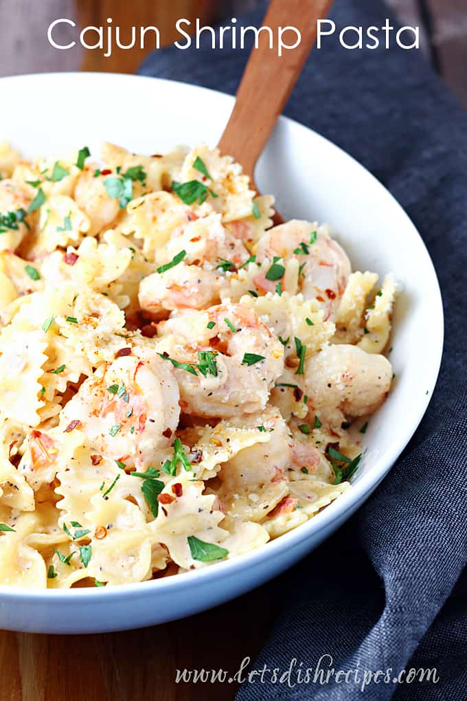 Creamy Cajun Shrimp Pasta