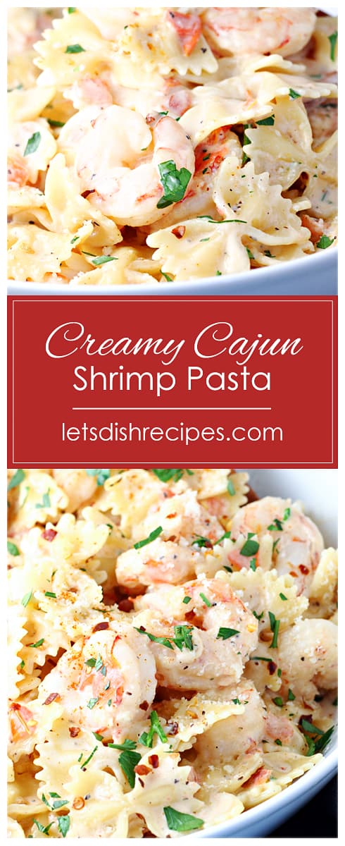 Creamy Cajun Shrimp Pasta