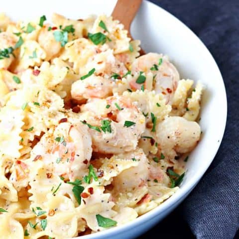 Creamy Cajun Shrimp Pasta feature