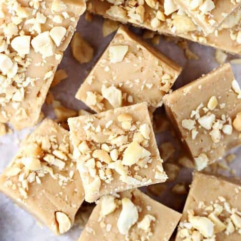 Creamy Crunchy Peaut Butter Fudge feature