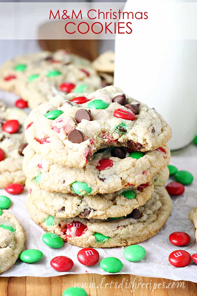 M&M Christmas Cookies