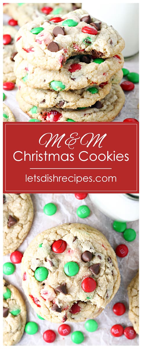 M&M Christmas Cookies