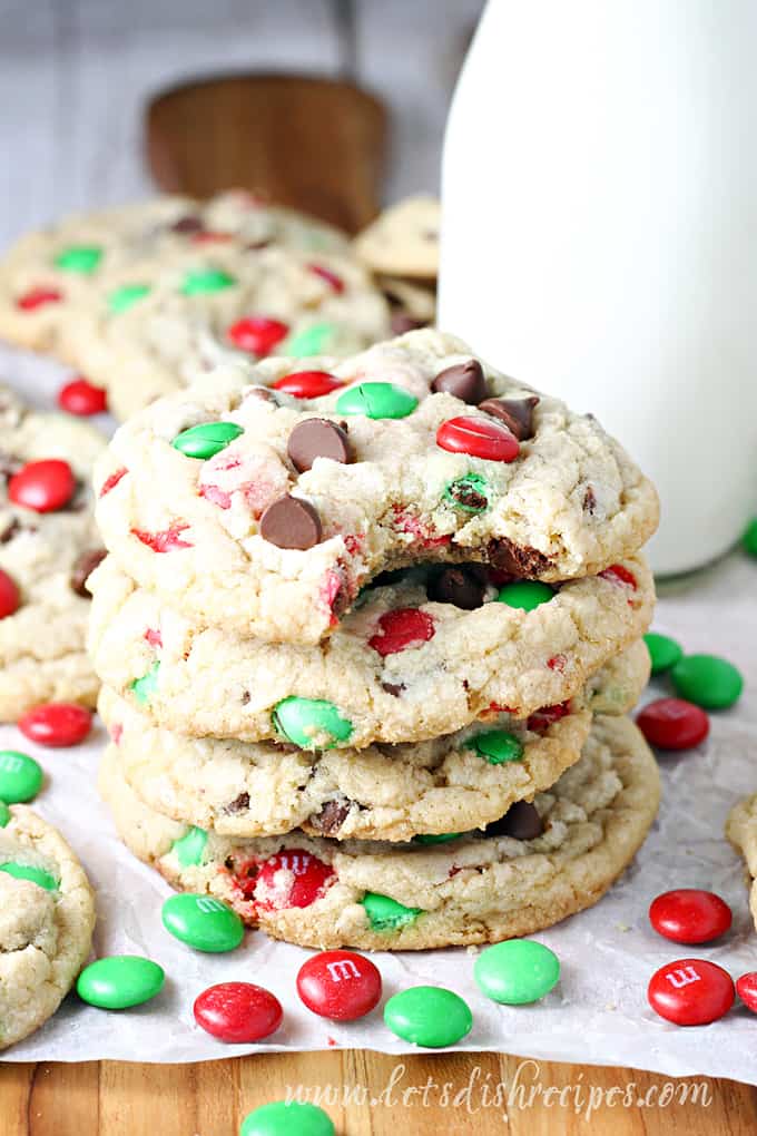 M&M Christmas Cookies