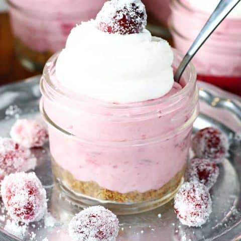 No Bake Cranberry Cheesecakes feature