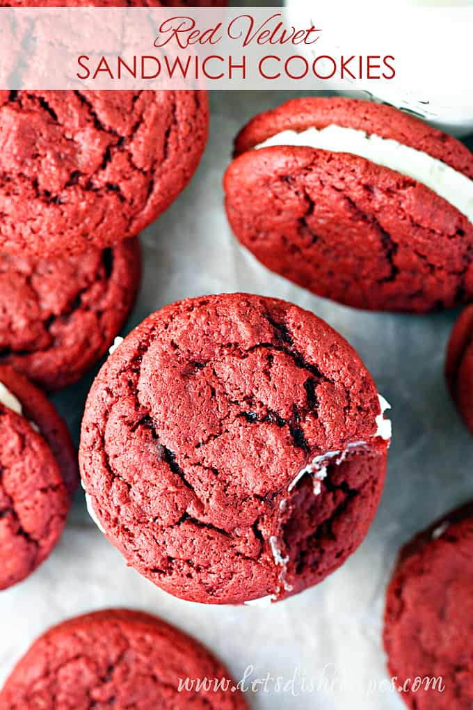 Red Velvet Sandwich Cookies