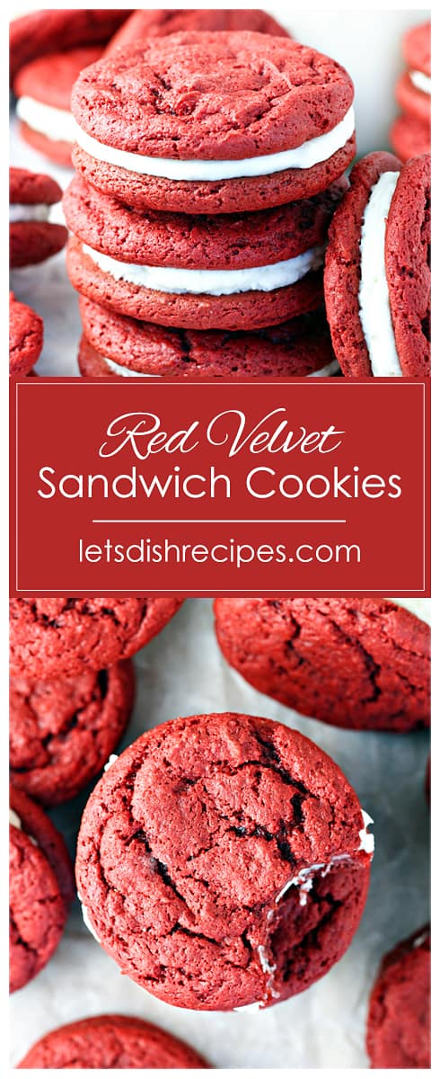 Red Velvet Sandwich Cookies