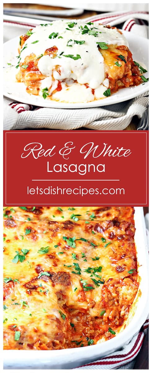 Red and White Lasagna