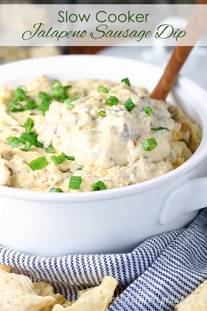 Slow Cooker Jalapeno Popper Sausage Dip