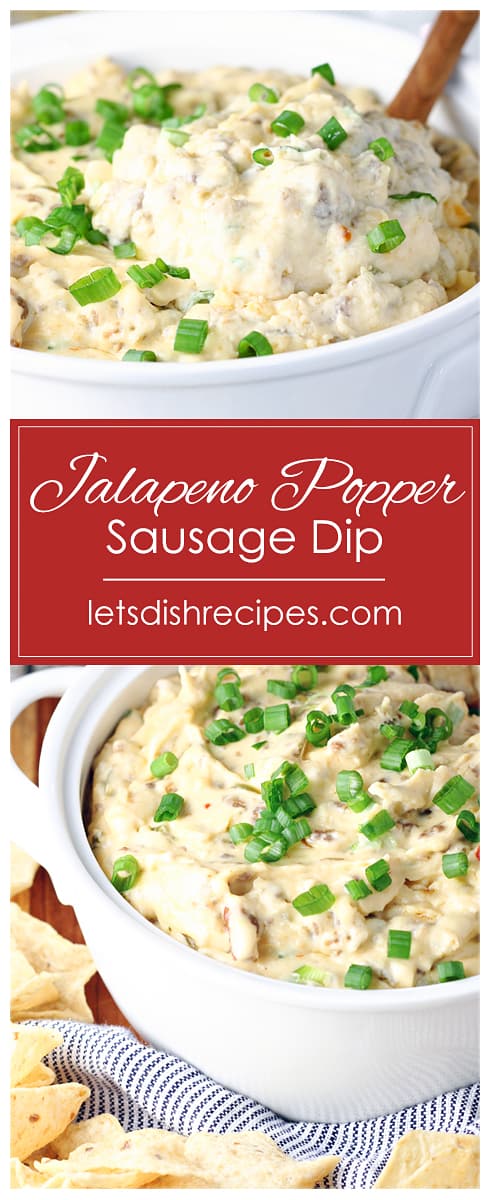 Slow Cooker Jalapeno Popper Sausage Dip