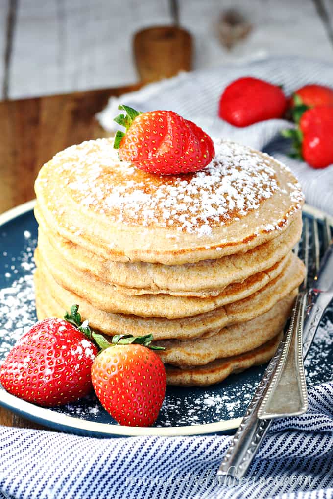 Whole Wheat Blender Pancakes