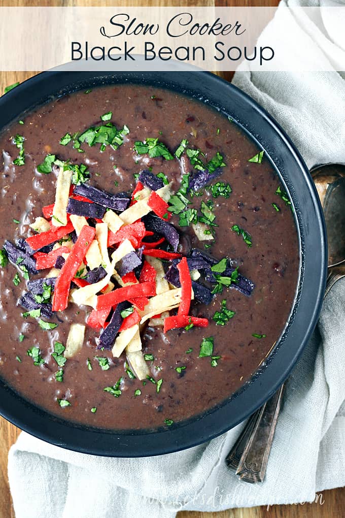 Slow Cooker Black Bean Soup