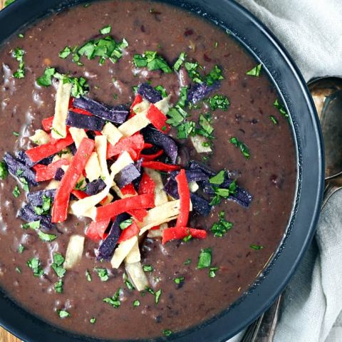 Slow Cooker Black Bean Soup feature