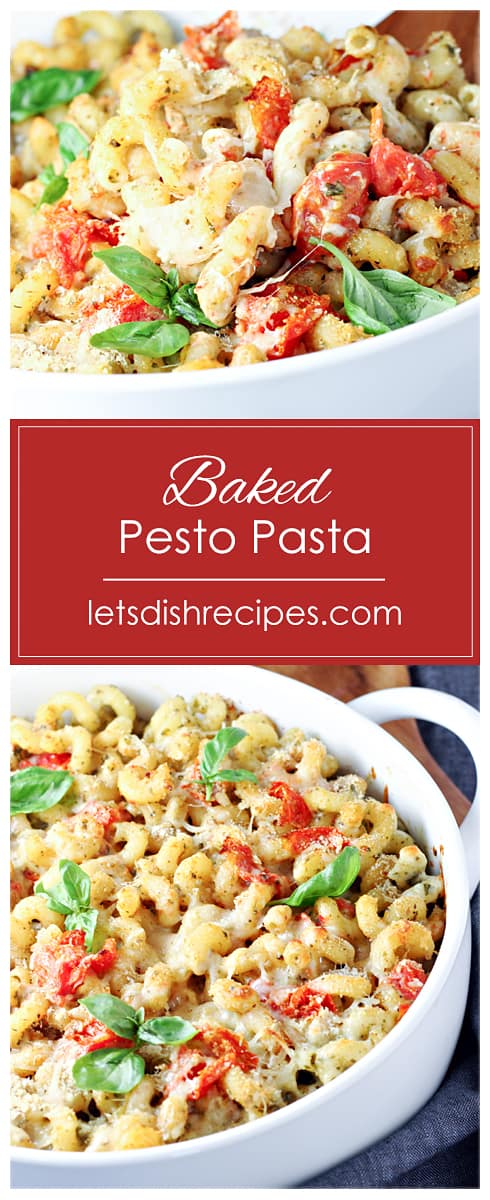 Baked Pesto Pasta with Tomatoes