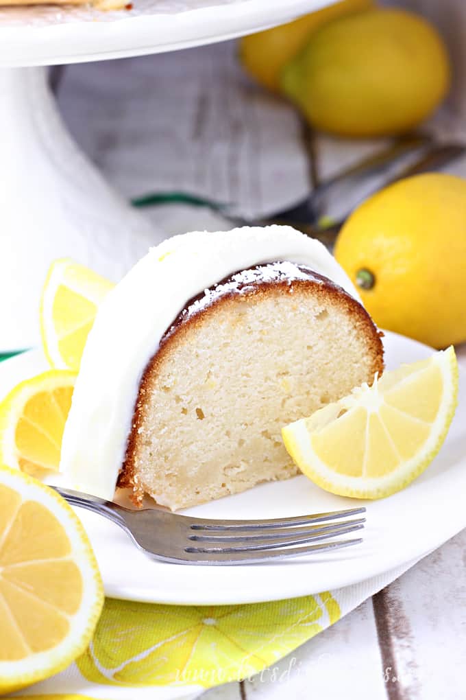 Italian Lemon Pound Cake with Lemon Cream Cheese Frosting