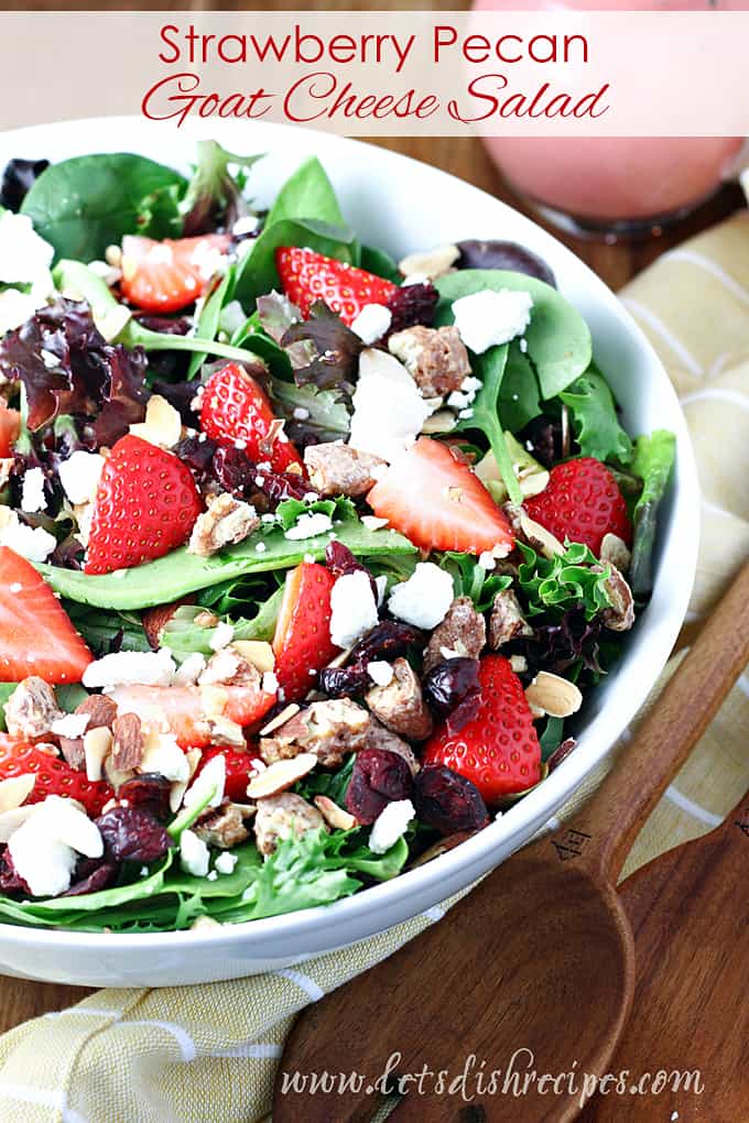 Sarah's Strawberry Pecan Goat Cheese Salad