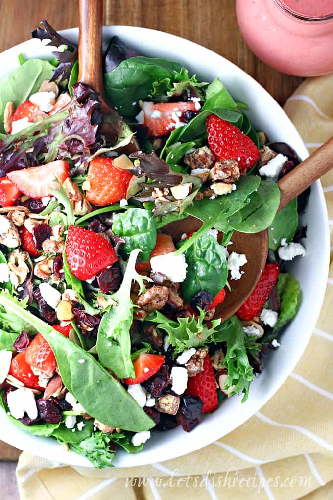 Sarah's Strawberry Pecan Goat Cheese Salad