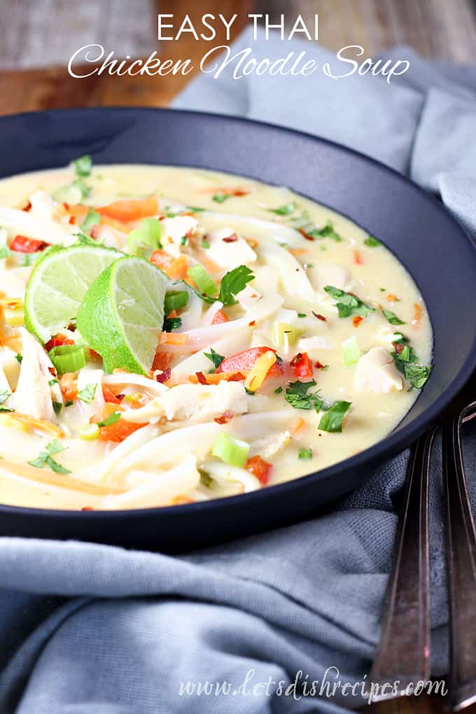 Easy Thai Chicken Noodle Soup