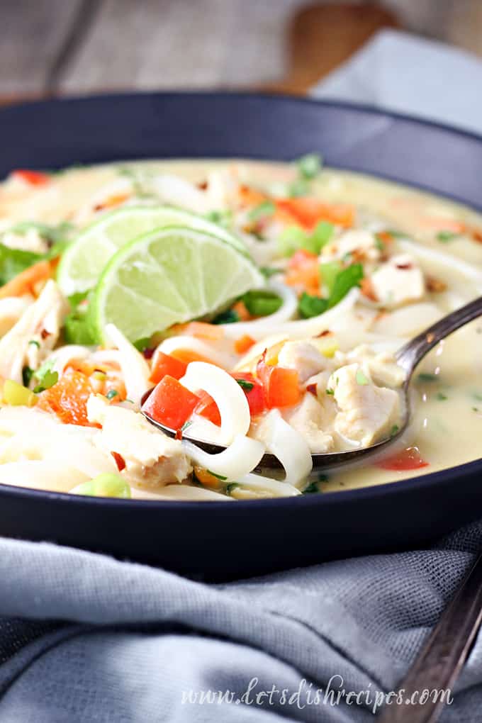 Easy Thai Chicken Noodle Soup