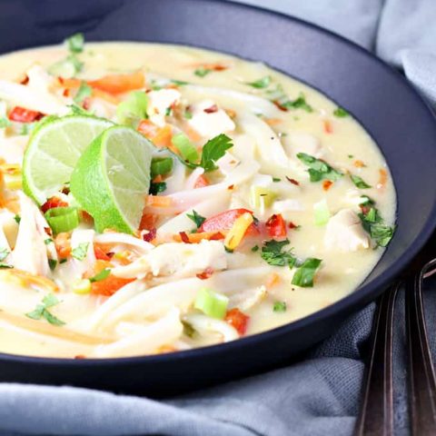 Easy Thai Chicken Noodle Soup feature