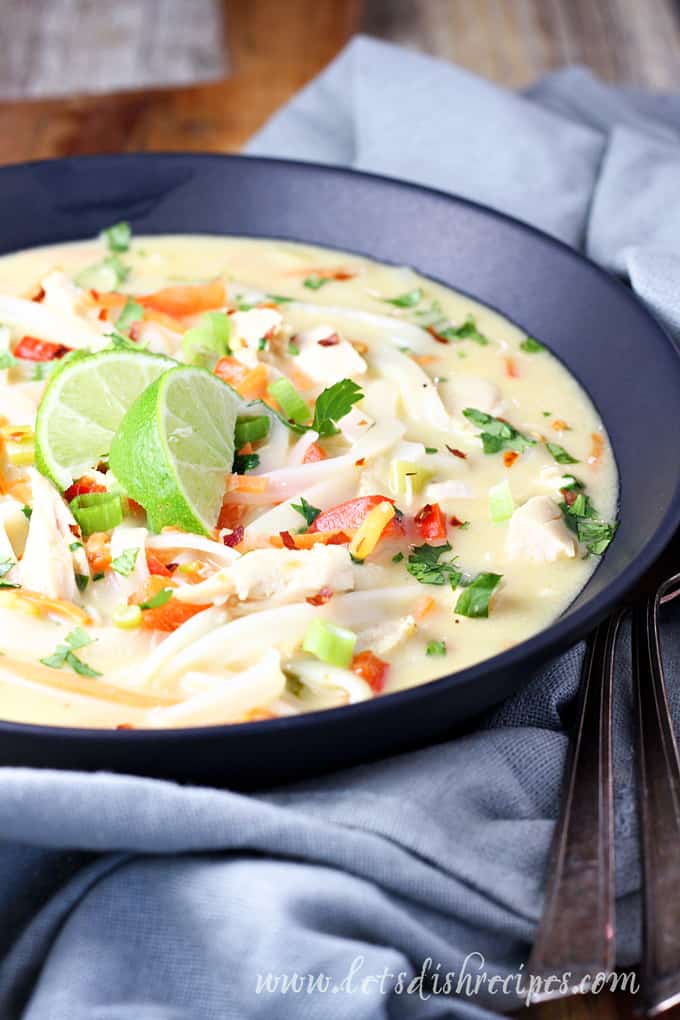 Easy Thai Chicken Noodle Soup