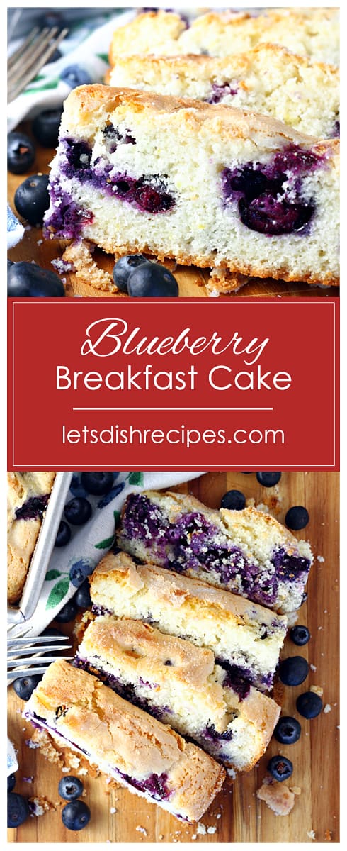 Blueberry Lemon Breakfast Cake