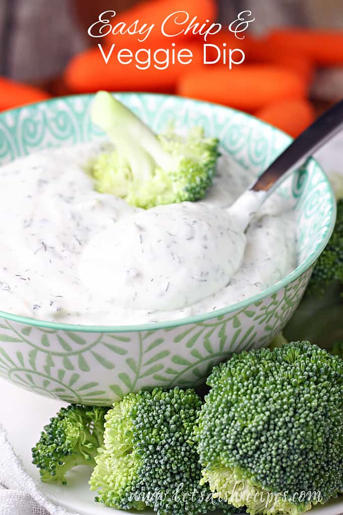 Easy Chip and Veggie Dip