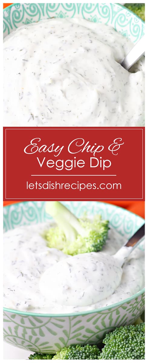 Easy Chip and Veggie Dip