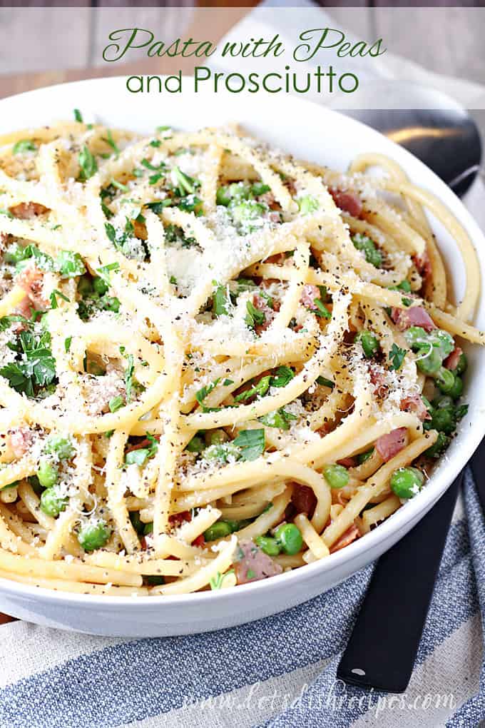 Pasta with Peas and Prosciutto