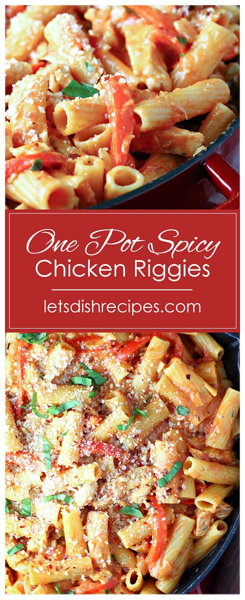 One Pot Spicy Chicken Riggies