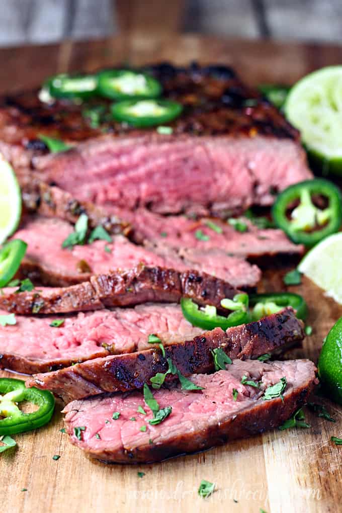 Grilled Jalapeno Lime Flank Steak