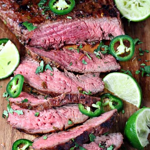 Grilled Jalapeno Lime Flank Steak feature