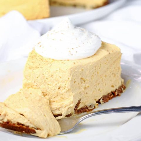 No Bake Pumpkin Cheesecake feature