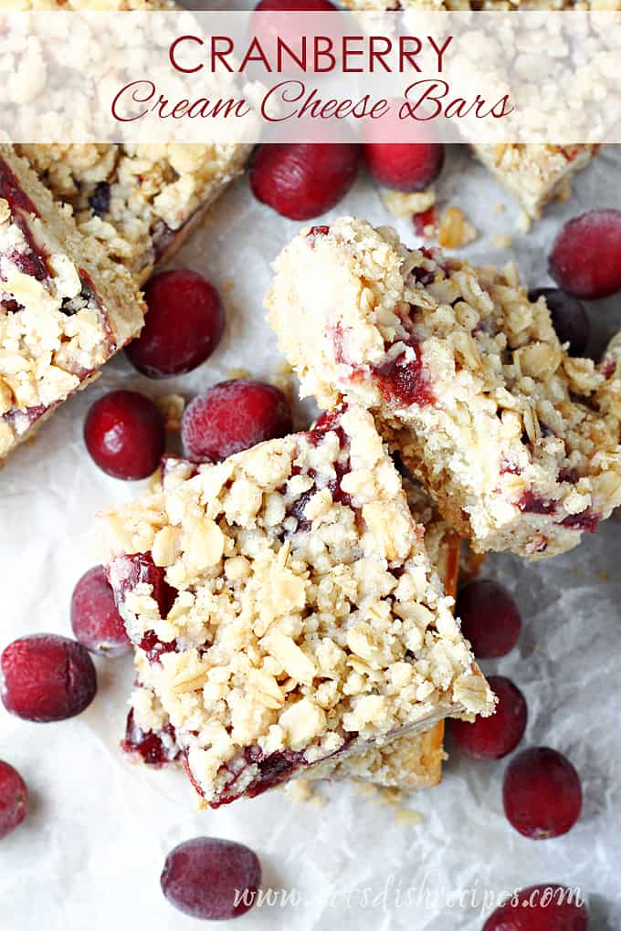 Cranberry Cream Cheese Bars