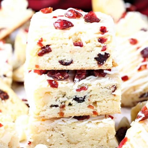 White Chocolate Cranberry Macadamia Bars feature